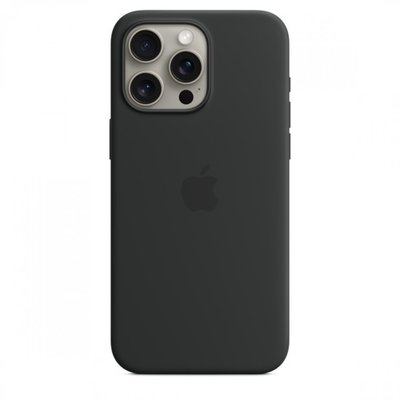 Apple iPhone 15 Pro Silicone Case with MagSafe - Black 1:1 (MT1A3) 05331 фото